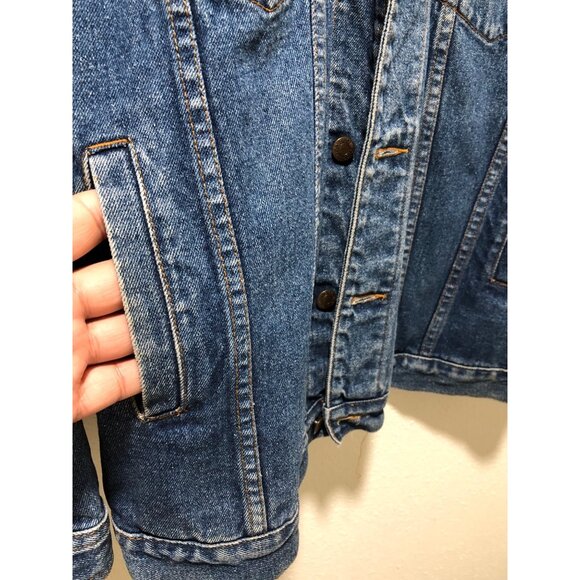 Austin Clothing Co. Blue Denim Jacket Mens XL Button-Up Heavyweight 100% Cotton - Picture 4 of 15